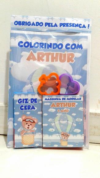 Super kit lembrancinha massinha modelar livro colorir