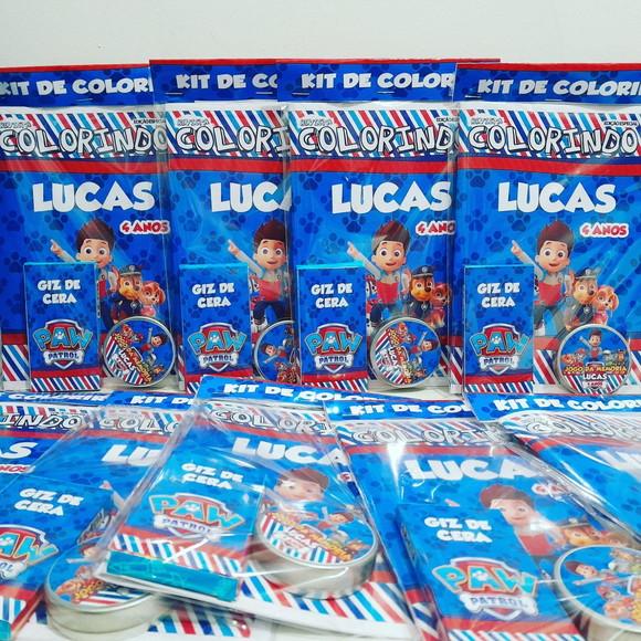 Super Kit Lembrancinha Jogo Memória na Latinha Livro Colorir