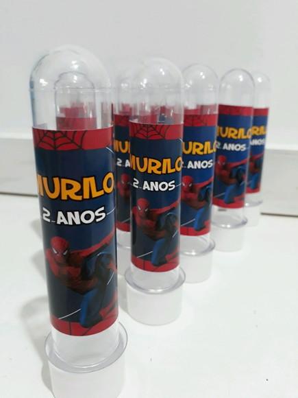 Tubete personalizado homem aranha