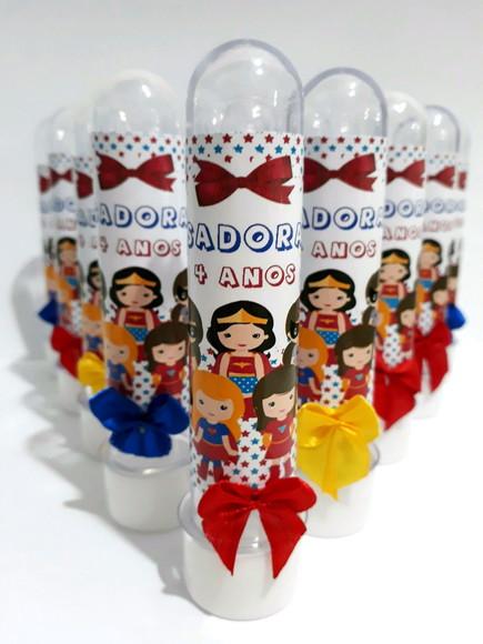Tubete personalizado heróis kids menina
