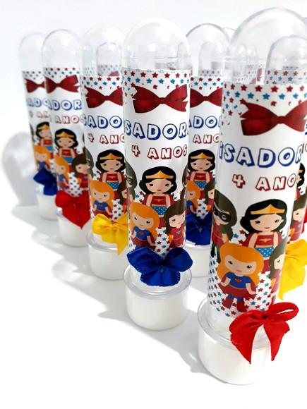 Tubete personalizado heróis kids menina