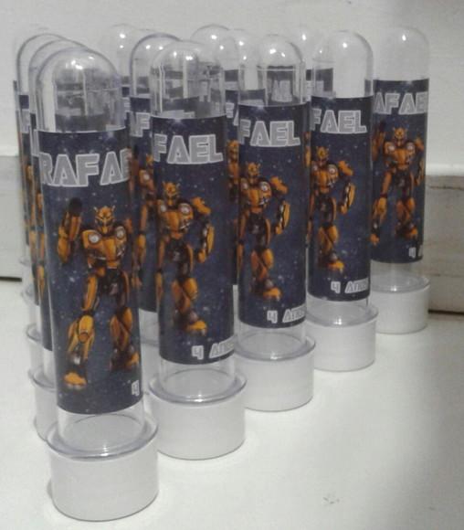 Tubete personalizado transformers