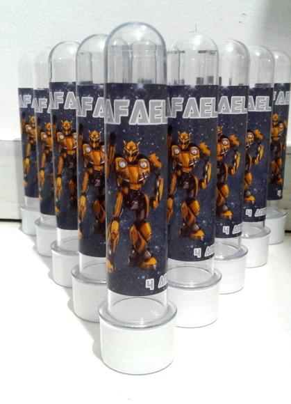 Tubete personalizado transformers