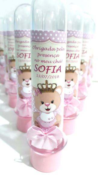 Tubete personalizado ursinha