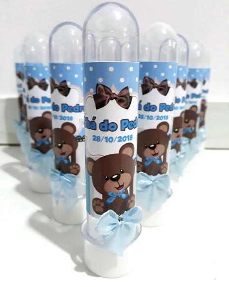 Tubete personalizado ursinho