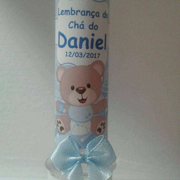 Tubete personalizado ursinho