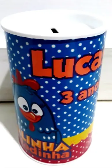 Cofrinho personalizado Galinha Pintadinha