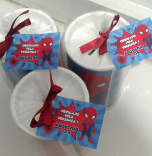 Cofrinho Personalizado Homem Aranha Baby