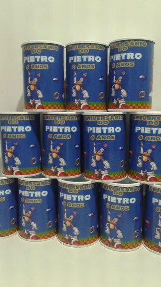 Cofrinho personalizado Sonic