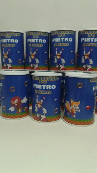 Cofrinho personalizado Sonic