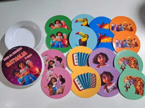 Jogo da Memória na Latinha (plástica) Encanto