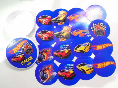 Jogo da Memória na Latinha (plástica) Hot Wheels