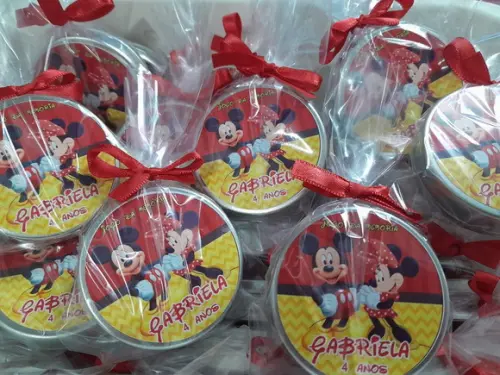 Jogo da Memória na Latinha (plástica) Minnie e Mickey