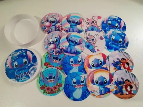 Jogo da Memória na Latinha (plástica) Stich