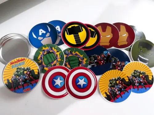 Jogo da Memória na Latinha Plástica Vingadores Avengers