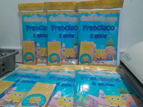 Kit de Colorir Bob Esponja