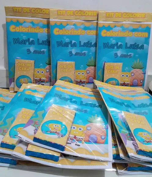 Kit de Colorir Bob Esponja