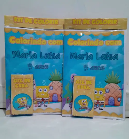 Kit de Colorir Bob Esponja