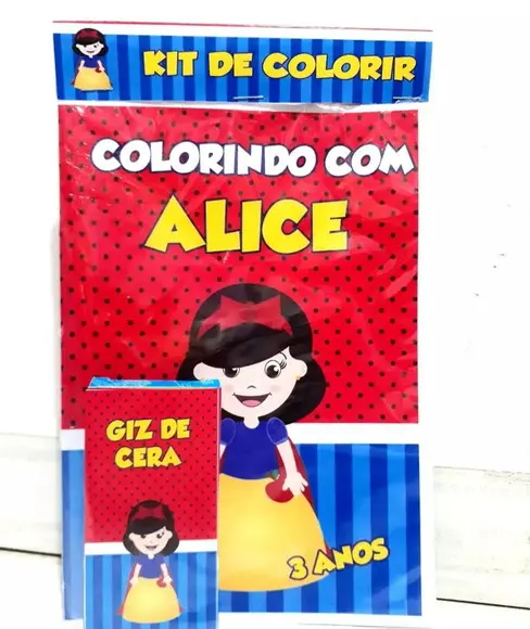 Kit de colorir Branca de Neve Cute