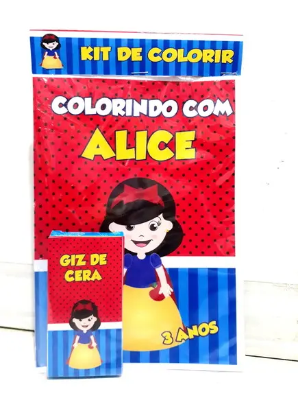Kit de colorir Branca Neve cute