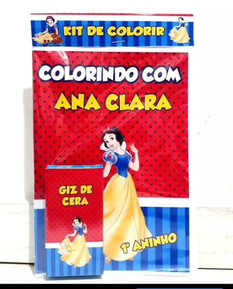 Kit de colorir Branca de Neve