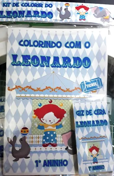 Kit de colorir Circo