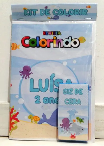 Kit de colorir Fundo do Mar