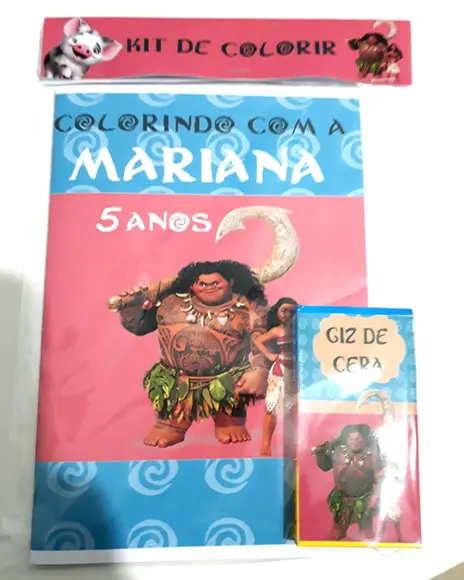 Kit de colorir Moana