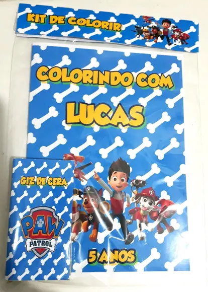 Kit de colorir Patrulha Canina