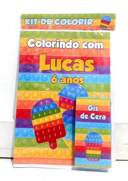 Kit de colorir Pop It
