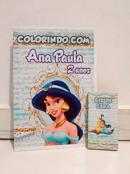 Kit de Colorir Princesa Jasmine