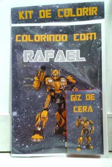Kit de colorir Transformers