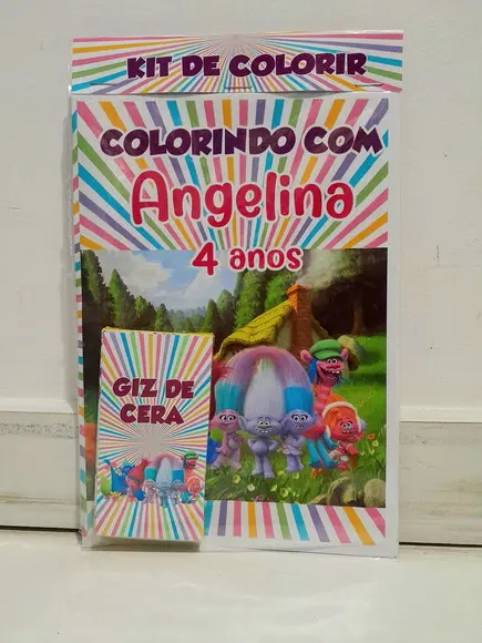 Kit de Colorir Trolls