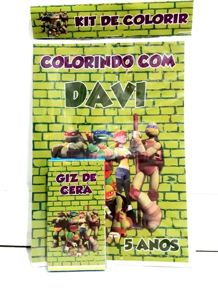 Kit de colorir Tartarugas Ninja