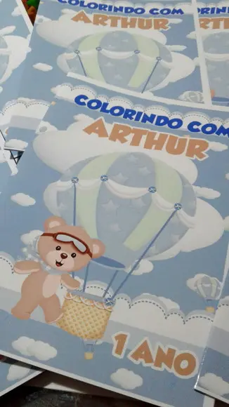 Kit de colorir Ursinho Baloeiro