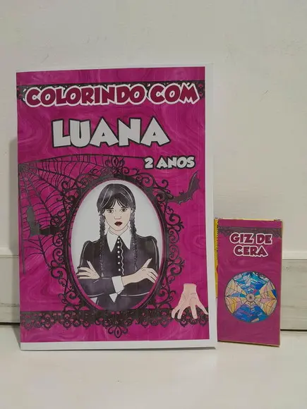 Kit de Colorir Wandinha Adams