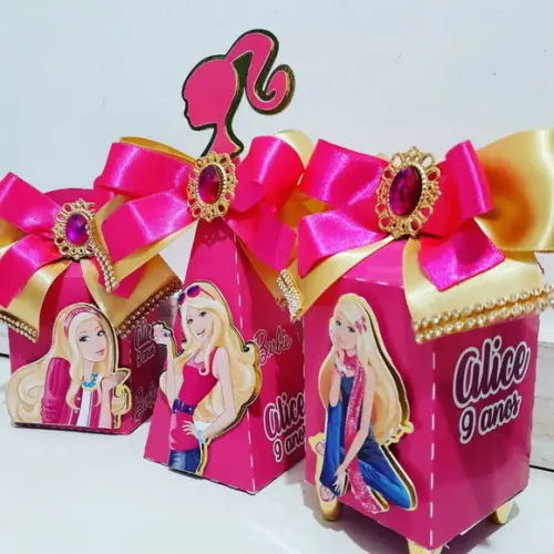 Kit Festa Personalizada Barbie Luxo Supremo 15 Peças
