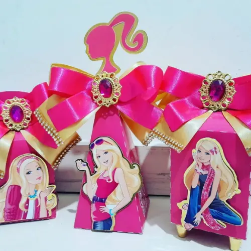 Kit Festa Personalizada Barbie Luxo Supremo 45 Peças