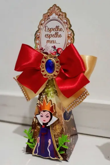 Kit Festa Personalizada Branca Neve Luxo Supremo 30 Peças