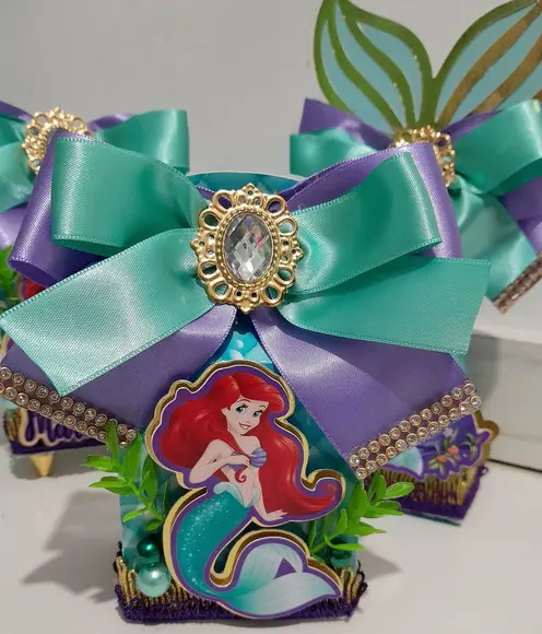 Kit Festa Personalizada Sereia Luxo Supremo 45 Peças