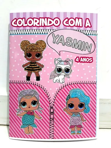 Lembrancinha Kit de colorir LOL
