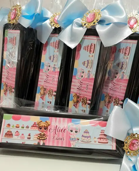 Lembrancinha Personalizada Dominó Boneca Lol Luxo