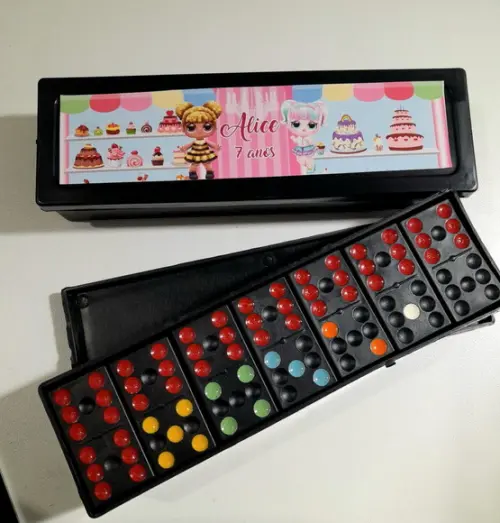 Lembrancinha Personalizada Dominó Boneca Lol Luxo