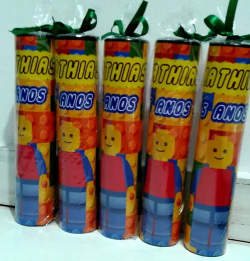 Lembrancinha Personalizada Jogo de Varetas Lego