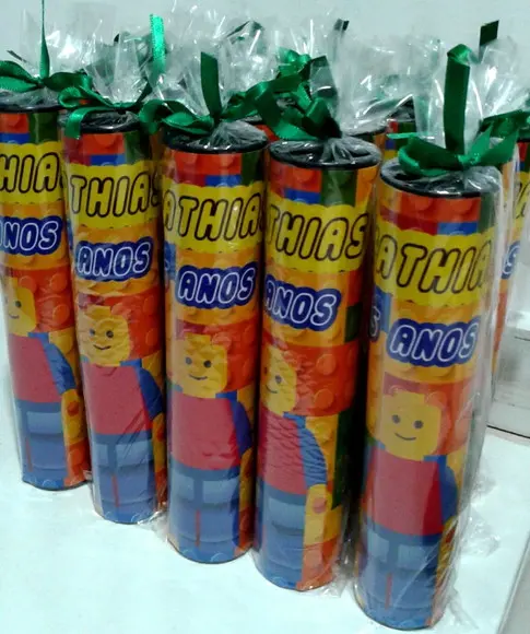 Lembrancinha Personalizada Jogo de Varetas Lego