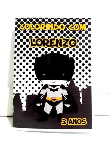 Livro Colorir Lembrancinha Batman Cute