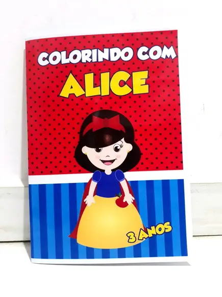 Livro Colorir Lembrancinha Branca Neve Cute