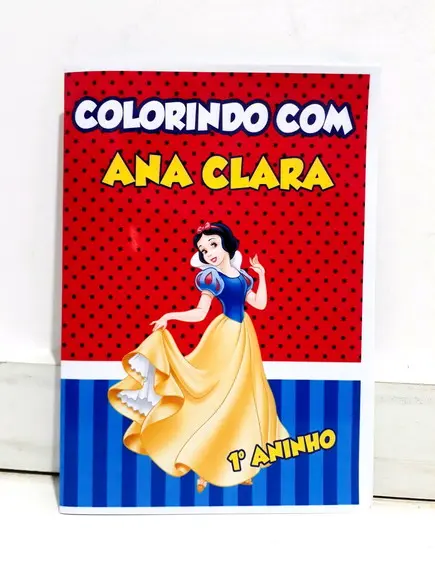 Livro Colorir Lembrancinha Branca Neve