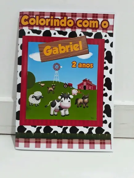 Livro Colorir Lembrancinha Fazendinha