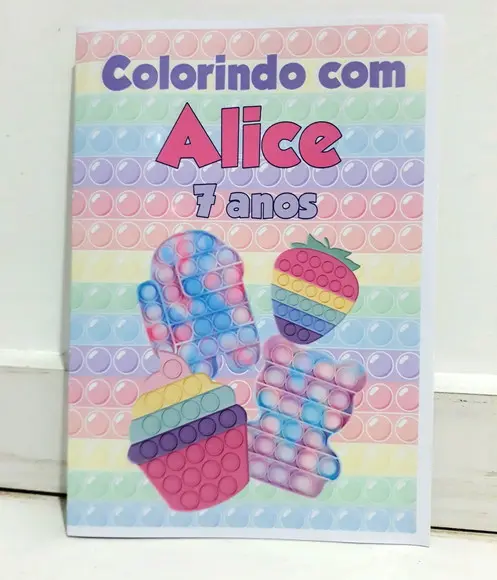Livro Colorir Lembrancinha Pop It